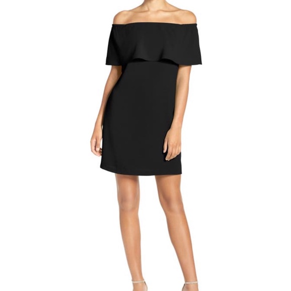 Charles Henry Off The Shoulder Dress Black XSP NWT - Picture 4 of 11